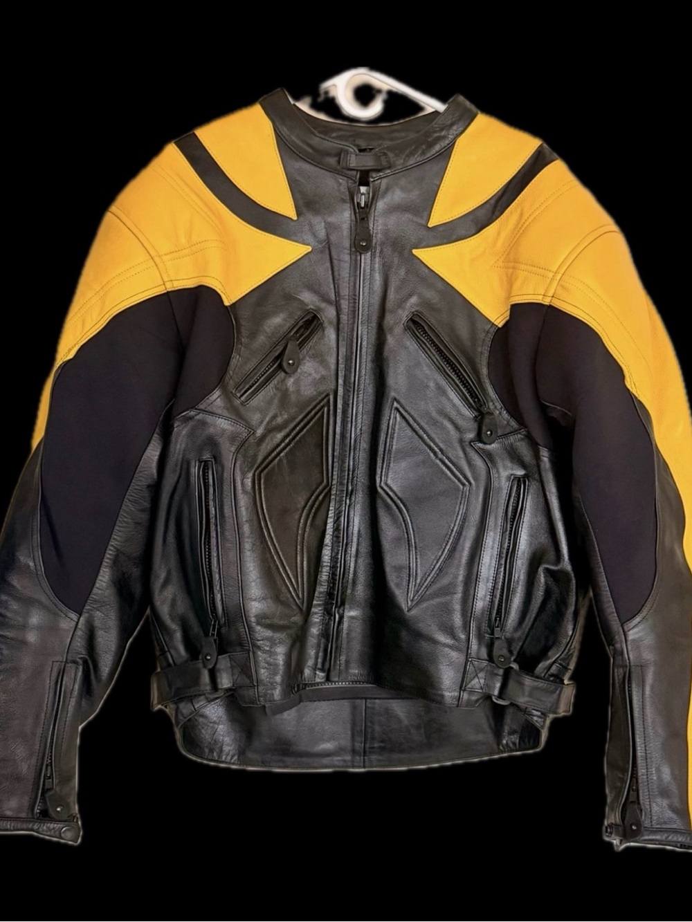 Redline Black and Yellow Performance Leather Jacket